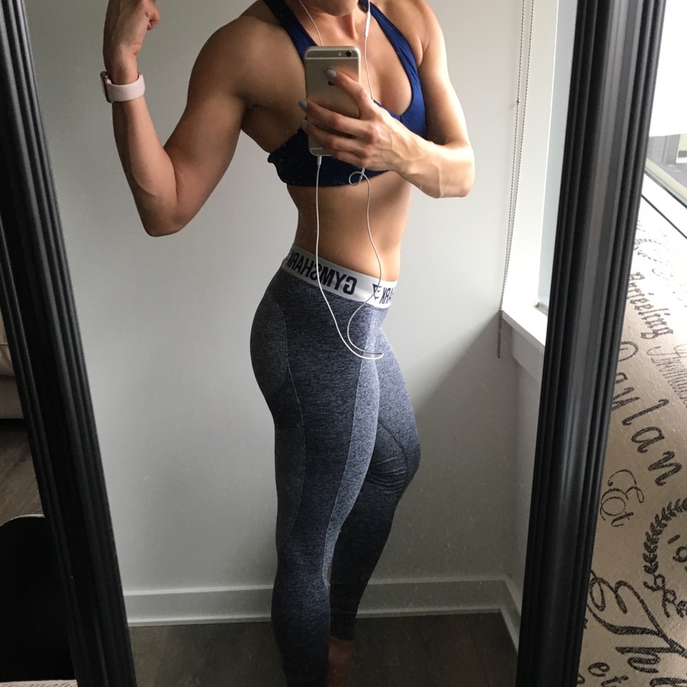 Gymshark flex leggings- navy small